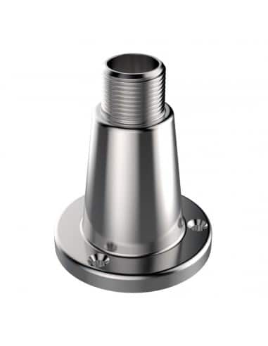 Deck mount base 1"- 14 male threads for GPS and other antennas same threads INOX AISI 316
